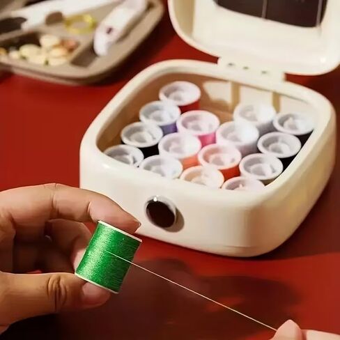 23pcs Portable Sewing Set, a Set of Exquisite and Compact Commuting Sewing Boxes, Portable Home Sewing Storage, Adult Sewing Needle Set, with Travel Small Sewing Tool kit（Green） in Saudi Arabia