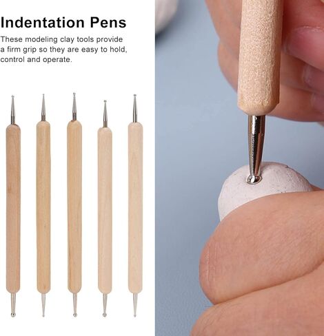 5 Pcs Nail Art Dotting Tools Tracing Stylus, Embossing Stylus with Double Sized Ball Tips, Nail Dotting Tool for Nail Art Design, Ball Embossing Stylus Double End Tracing Dotting Tool in Saudi Arabia