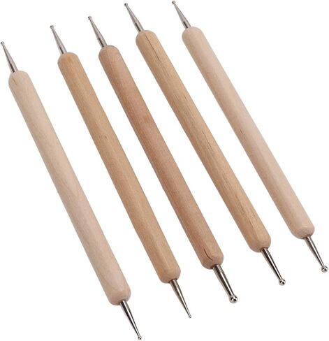 5 Pcs Nail Art Dotting Tools Tracing Stylus, Embossing Stylus with Double Sized Ball Tips, Nail Dotting Tool for Nail Art Design, Ball Embossing Stylus Double End Tracing Dotting Tool in Saudi Arabia