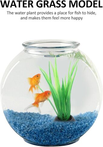 40 قطعة من عشب الماء الاصطناعي المصغر لديكورات حوض الأسماك الصغيرة، نباتات أحواض السمك الناعمة لتزيين حوض أسماك البيتا، ديكور مائي بلاستيكي خالي من الروائح in Kuwait