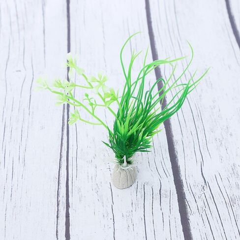 Ornament Aquarium Green Fish Tank Landscape Decor Plastic Water Grass Artificial Plant in Saudi Arabia