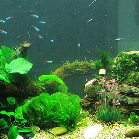 Ornament Aquarium Green Fish Tank Landscape Decor Plastic Water Grass Artificial Plant in Saudi Arabia