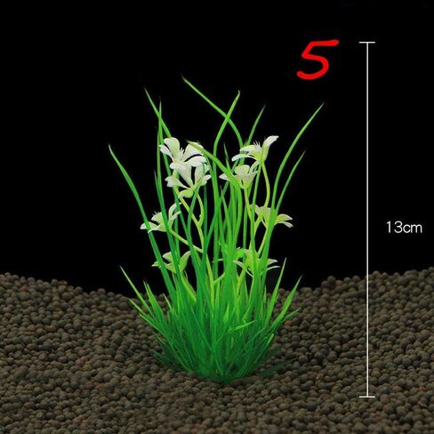 Ornament Aquarium Green Fish Tank Landscape Decor Plastic Water Grass Artificial Plant in Saudi Arabia