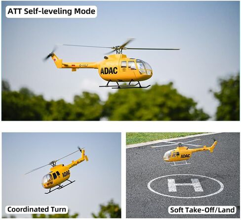 FLYWING BO105 rc طائرات هليكوبتر جديدة ACE وحدة تحكم الطيران ADAC 470 فئة هليكوبتر Fly Wing bo105 مقياس هليكوبتر مع ضوء LED بنقرة واحدة العودة in Kuwait