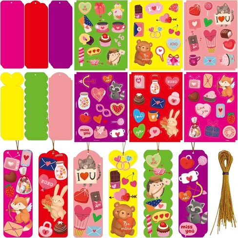 GLMFAD عيد الحب الحرف اليدوية للأطفال 36 حزمة عيد الحب الإشارات المرجعية مجموعة الحرف اليدوية للأطفال المدرسة الفصول الدراسية المنزل متعة أنشطة الحفلات تبادل in Kuwait