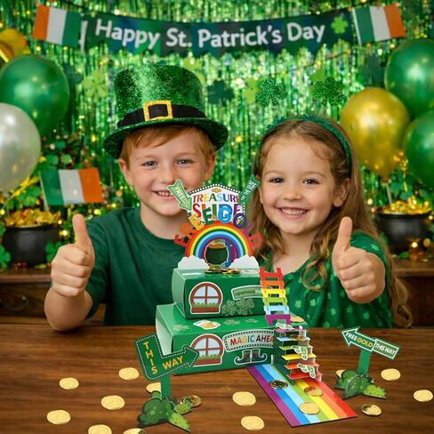 مجموعة Aozer St. Patrick's Day Leprechaun Trap للأطفال، مجموعة أدوات يدوية للقبض على Leprechaun، ديكورات ممتعة لعيد القديس باتريك، لوازم الحفلات، نشاط الفصل الدراسي للأطفال in Kuwait