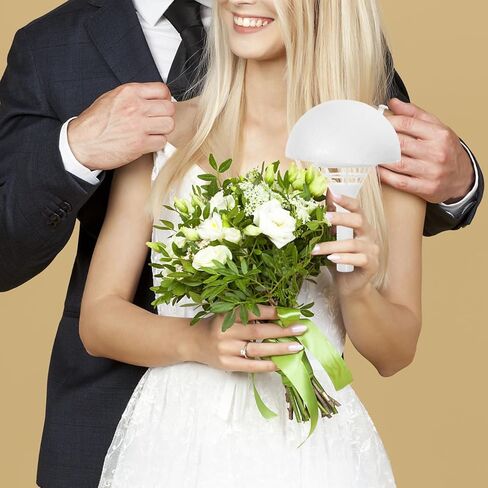Wedding Bouquet Holder Foam Floral Handle for Bridal Fresh and Artificial Flowers Diy Flower Arrangement Tools 8.46X5.90X5.90 Inches in Saudi Arabia