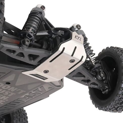 لوحة حماية درع الهيكل الأمامي الخلفي من الفولاذ المقاوم للصدأ لـ Arrma 1/18 Typhon Grom RC لوحة حماية درع الهيكل لوحة انزلاقية ترقية أجزاء (إصدار خفيف) in Saudi Arabia