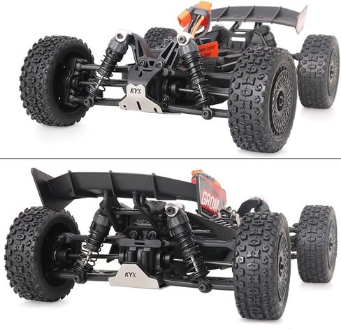 لوحة حماية درع الهيكل الأمامي الخلفي من الفولاذ المقاوم للصدأ لـ Arrma 1/18 Typhon Grom RC لوحة حماية درع الهيكل لوحة انزلاقية ترقية أجزاء (إصدار خفيف) in Saudi Arabia