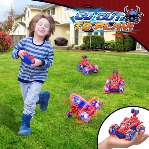 RC سيارات الأولاد اللعب سيارة التحكم عن بعد ل 3 4 5 6 7 8 9 10 سنة صبي فتاة 360 درجة تقلب 4WD RC حيلة سيارة أطفال لعب للأولاد سن 3-5 4-6 5-7 6-8 8-10 in Saudi Arabia