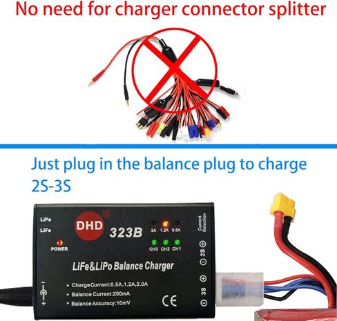 20W 2A 323B RC شاحن توازن البطارية لـ 2S 3S 7.4v 11.1v LiPo 6.6V 9.9V Life RC حزمة بطارية وRC سيارة بدون طيار شاحنة هليكوبتر Airsoft بطاريات المياه الكهربائية in Saudi Arabia