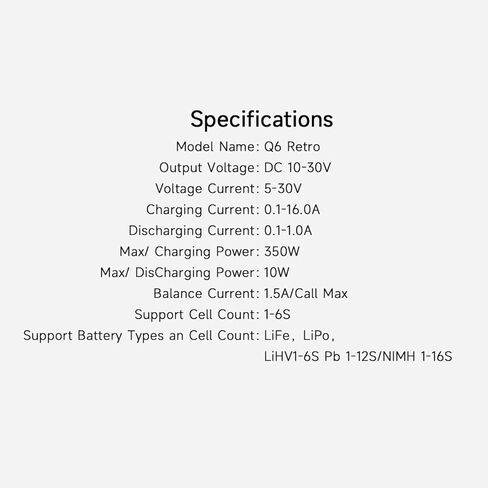 ISDT Q6 Retro 350W 16A DC Lipo Battery شاحن ميزان مفرغ لبطارية Rc Car Hobby in Saudi Arabia