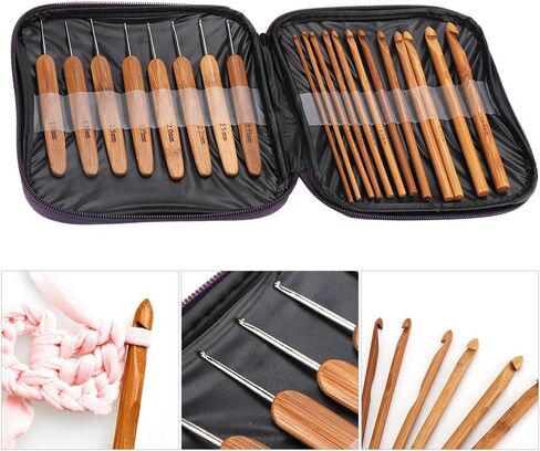 Crochet Needle, Easy to Operate, Convenient to Use, Crochet Hooks Kit, Traveling Colleagues for Knitting Lovers, Crochet Learner at Home, Crochet Friends for Beginners in Saudi Arabia
