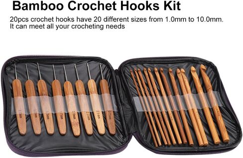 Crochet Needle, Easy to Operate, Convenient to Use, Crochet Hooks Kit, Traveling Colleagues for Knitting Lovers, Crochet Learner at Home, Crochet Friends for Beginners in Saudi Arabia