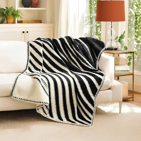 Mary Maxim Crochet Blanket Kit 51" x 64" Infinity Blanket Pattern, Instructions and Soft Worsted Weight Yarns, Intermediate Crochet Kits for Adults, Colors Natural, Dark Azure in Saudi Arabia
