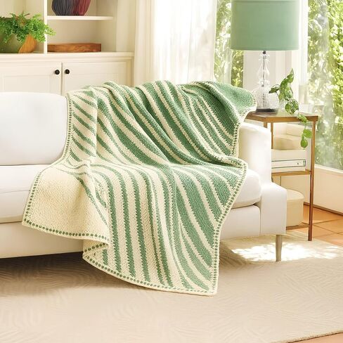 Mary Maxim Crochet Blanket Kit 51" x 64" Infinity Blanket Pattern, Instructions and Soft Worsted Weight Yarns, Intermediate Crochet Kits for Adults, Colors Natural, Dark Azure in Saudi Arabia