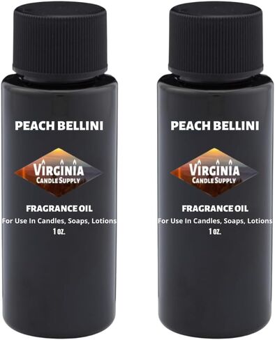 زيت عطر الخوخ بيليني (زجاجة 2 أونصة) لصنع الشموع، وصناعة الصابون، وصناعة التارت، وبخاخات الغرف، والمستحضرات، ومعطرات السيارات، والسلايم، وقنابل الاستحمام، والتدفئة... in Saudi Arabia
