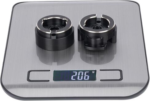 Black Heavy Brass Portal Front Cover Weights 206g for 1/10 RC Crawler Vanquish VS4-10 Phoenix F10 Axle LCG Upgrade Parts in Saudi Arabia