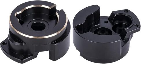 Black Heavy Brass Portal Front Cover Weights 206g for 1/10 RC Crawler Vanquish VS4-10 Phoenix F10 Axle LCG Upgrade Parts in Saudi Arabia