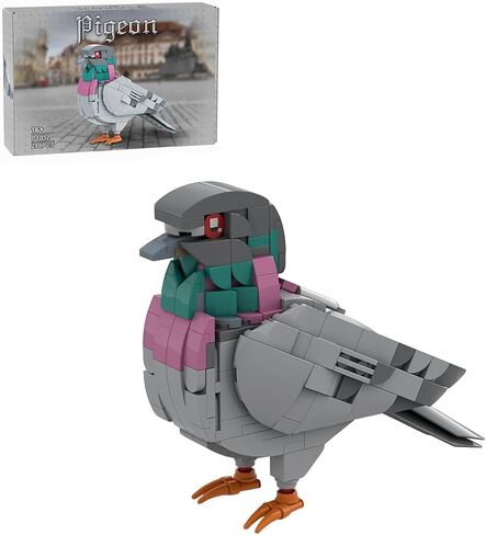 مجموعة مكعبات بناء الحمام الوحشي MOC-208738، نموذج طائر مذهل بتصميم مفصل للبالغين وهواة الجمع والهواة، 255 قطعة in Kuwait