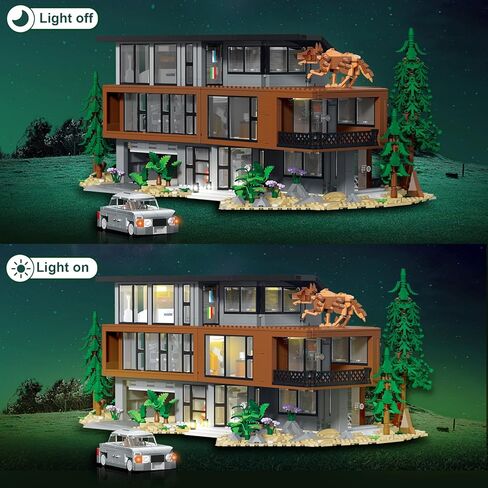 Vampire Villa Building Blocks Sets, 2813+ Pcs Fantasy Craft for Book Lovers, Modern House Model Toy with Lights, Villa Design for Film Fans, for Adults Teens Boys Girls in Saudi Arabia