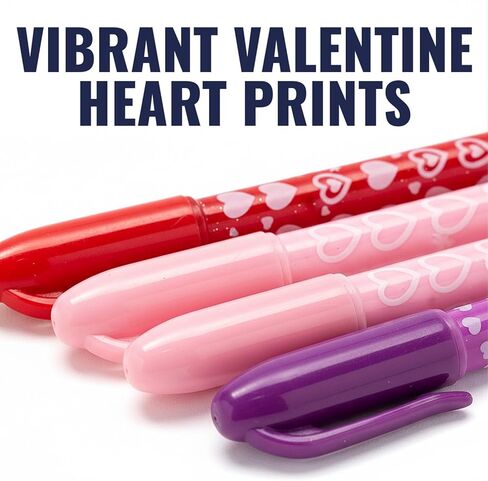 Fun Express Mini Valentine’s Day Hearts Pens - 24 Pieces in Saudi Arabia