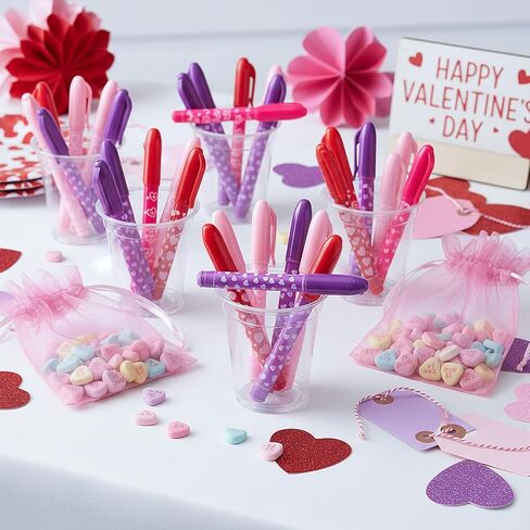 Fun Express Mini Valentine’s Day Hearts Pens - 24 Pieces in Saudi Arabia