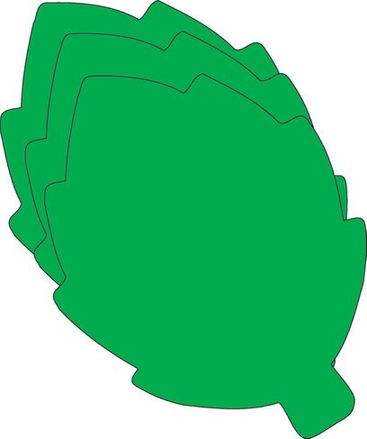 قصاصات إبداعية كبيرة ذات لون واحد من Green Leaf، 5.5 بوصة × 5.5 بوصة، 31 قطعة، للربيع والصيف وموضوعات الطبيعة والفصول الدراسية وألعاب التعلم والمشروعات الحرفية المدرسية للأطفال in Saudi Arabia