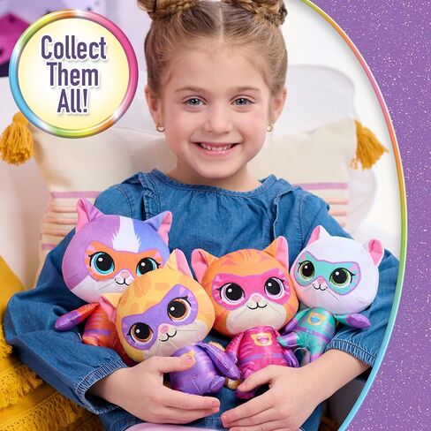 ديزني جونيور سوبر كيتيز حيوان محشو من القطيفة مقاس 16.5 سم، زي Su-Purr Wild، قطة صغيرة، لعبة للمعجبين والفتيات والأطفال من عمر سنتين فما فوق من Just Play in Saudi Arabia