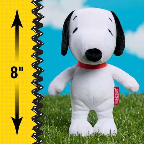 Peanuts Small Plush Snoopy, 7-inch Stuffed Animal, Kids Toys for Ages 3 Up by Just Play in Saudi Arabia