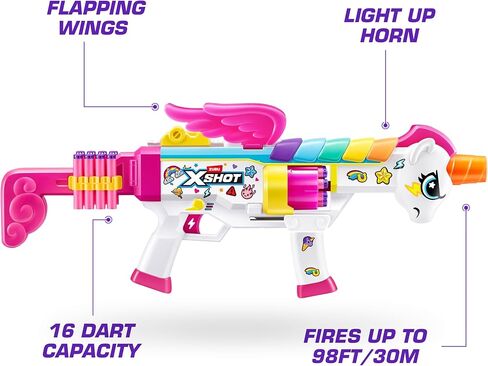 XSHOT Big Rizz Blastercorn 24 Air Pocket Technology Darts by ZURU, Outdoor Dart Blaster Toy for Boys and Girls, Teens and Adults Aged 8+ in Saudi Arabia