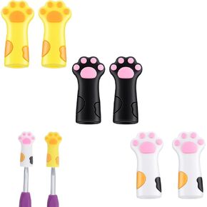 6 Pcs Knitting Needle Stoppers, Cat Paw Stitch Stoppers for Knitting Needles, Knit Needle Caps Accessories Crochet Tool for Knit, Sewing, Crocheting, DIY Crafts in Saudi Arabia