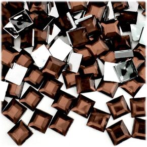 The Crafts Outlet 144pc Loose Rhinestones Square 10mm - Flatback Crystal Clear in Saudi Arabia