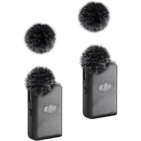 Microphone Windscreen Wind Muff Compatible with DJI MIC Wireless Lavalier Microphone,Furry Cover(2-Pack) in Kuwait