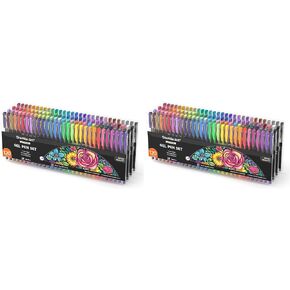 Shuttle Art 120 Unique Colors (No Duplicates) Gel Pens Gel Pen Set for Adult Coloring Books Art Markers in Kuwait