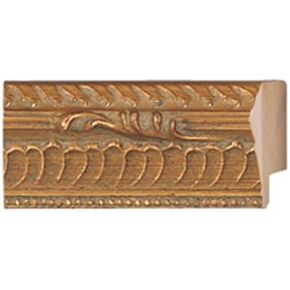 CountryArtHouse Picture Frame Moulding (Wood) 100ft bundle - Ornate Gold Finish - 1" width - 7/16" rabbet depth in Saudi Arabia