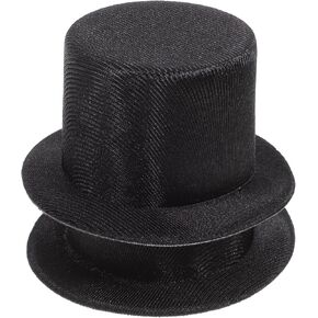 قبعات علوية من اللباد من DOITOOL للحرف اليدوية: قطعتان من القبعات العلوية السوداء الصغيرة، قبعة رجل ثلج صغيرة لحفلات عيد الميلاد، رجل الثلج، الدمية، ديكور المشاريع الحرفية in Kuwait