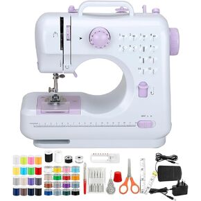 Beginner Sewing Machine Portable mini Electric Sewing Machine for beginners 12 Built-in Stitches 2 Speed with Foot Pedal in Saudi Arabia