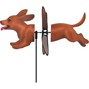 Premier Kites Petite Spinner Dachshund – Whimsical Wind Spinner for Yard & Garden, Durable Weather-Resistant Fabric, Easy to Assemble, Outdoor Decor for Patios, Lawns, & Fairy Lovers in Saudi Arabia
