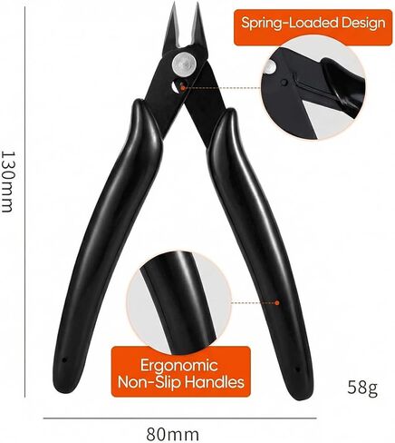 1-Piece Mini Wire Cutter, Jewelry Wire Cutter, Precision Diagonal Pliers for Crafts, for Cable Ties, 3D Printed Support Removal Tool, Mini Wire Cutter for DIY and Hobby Use in Saudi Arabia
