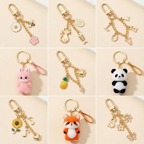 مجموعة أدوات صنع سلسلة المفاتيح الرئيسية 540 قطعة من حلقات مشبك حلية ذهبية وفضية، مشابك مشبك سلسلة المفاتيح، مشابك جراد البحر، حلقات القفز، سلاسل المفاتيح لحقيبة صنع سحر الحقيبة DIY لوازم المجوهرات الحرفية in Kuwait