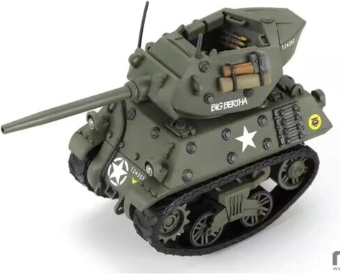 Meng WWT-020 World War Toons M10 Wolverine U.S. مجموعة نماذج المدمرة للدبابات، نمط الرسوم المتحركة، برج قابل للتدوير، برميل بندقية قابل للرفع، تجميع سريع خالٍ من الأسمنت in Kuwait