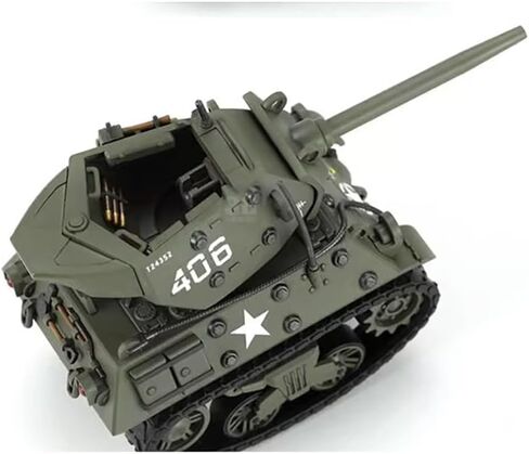 Meng WWT-020 World War Toons M10 Wolverine U.S. مجموعة نماذج المدمرة للدبابات، نمط الرسوم المتحركة، برج قابل للتدوير، برميل بندقية قابل للرفع، تجميع سريع خالٍ من الأسمنت in Kuwait