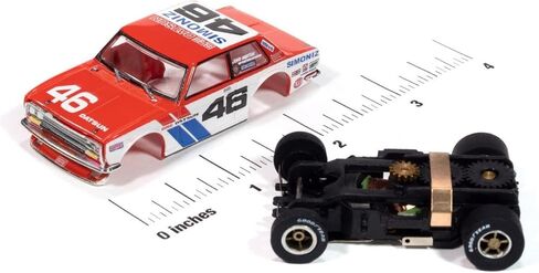 SC420-1 Auto World Xtraction 1972 BRE Datsun 510 #46 HO Scale Slot Car in Saudi Arabia