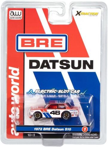 SC420-1 Auto World Xtraction 1972 BRE Datsun 510 #46 HO Scale Slot Car in Saudi Arabia