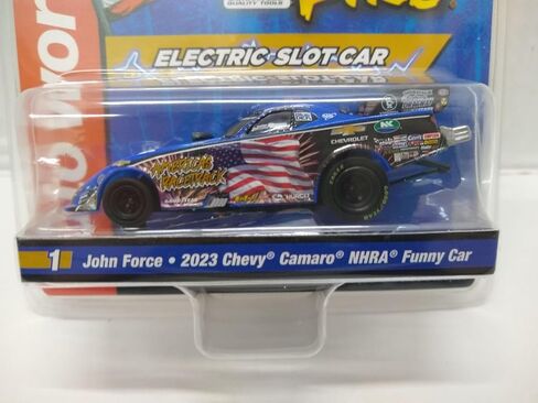 Auto World SC405-1 John Force Night Under Fire 2023 Camaro Funny Car HO Scale Electric Slot Car in Saudi Arabia