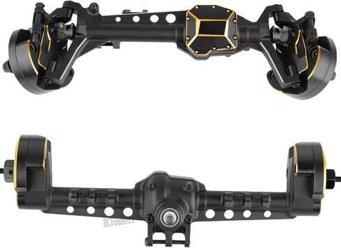 RC Aluminum Front Rear Portal Axles Upgrades Part for 1/10 SCX10 III AX103007 RC Crawler Car,Brass Front Inner Portal Covers Steering Knuckles/Axle Diff Cover/Portal Covers Weights in Saudi Arabia