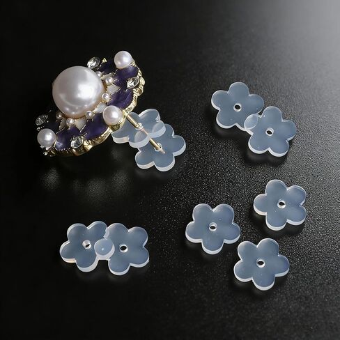 رقع دعم شحمة الأذن غير المرئية (200 قطعة) - أقراط مقاومة للتدلي للأقراط الثقيلة، أقراص قوية قابلة للتنفس ولا تسبب الحساسية in Kuwait