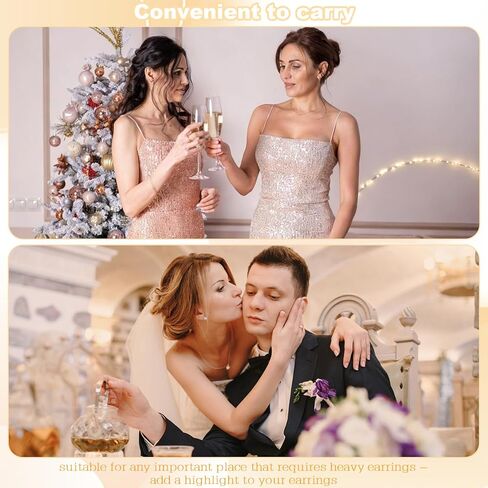 رقع دعم شحمة الأذن غير المرئية (200 قطعة) - أقراط مقاومة للتدلي للأقراط الثقيلة، أقراص قوية قابلة للتنفس ولا تسبب الحساسية in Kuwait