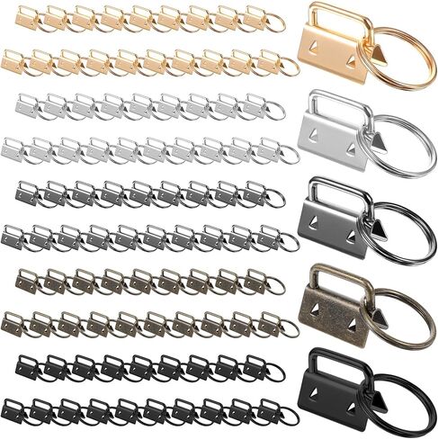 100 قطعة من أجهزة Keyfob، مجموعة أجهزة Keyfob مقاس 1 بوصة، 5 ألوان من أجهزة الحبل مع سلسلة مفاتيح حلقة المفاتيح، لوازم صنع سلسلة المفاتيح لسوار سلسلة المفاتيح، الحبل، مستلزمات الحرف اليدوية للهدايا in Saudi Arabia
